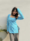 Skyline Square-Neck Short Kurti