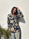 Navy Blue Straight Cotton Tunic