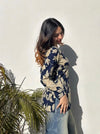Navy Blue Straight Cotton Tunic