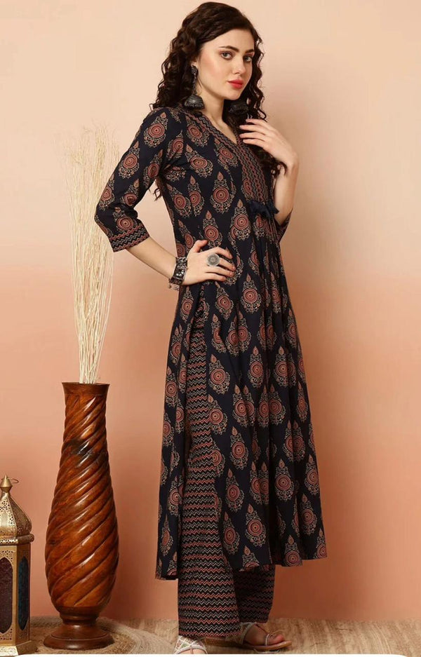 Royal Paisley Palazzo Suit