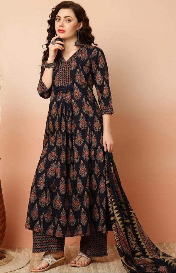 Royal Paisley Palazzo Suit
