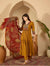 Women's Mustard Embellished-Yoke Anarkali Suit Set with Dupatta