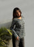 Women's Grey Geometric Print Square-Neck Short Kurti