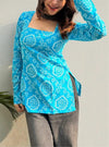 Skyline Square-Neck Short Kurti
