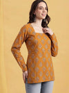 Mustard Meadow Short Kurti