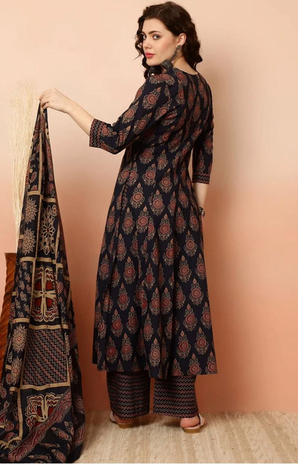Royal Paisley Palazzo Suit