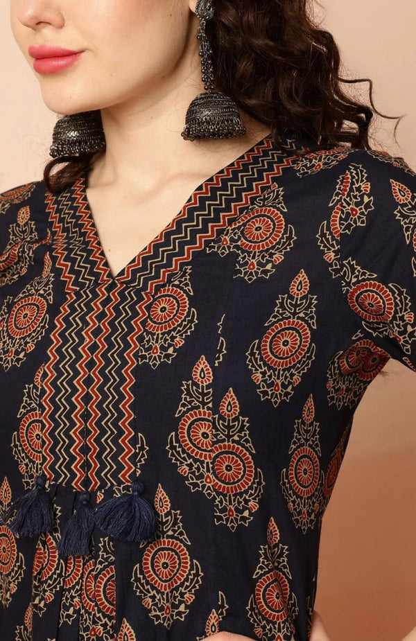 Royal Paisley Palazzo Suit